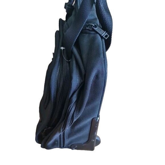 TUMI Alpha Rolling Laptop Briefcase Bag Ballistic Overnight Suitcase 2214D3 BLK - Picture 6 of 14